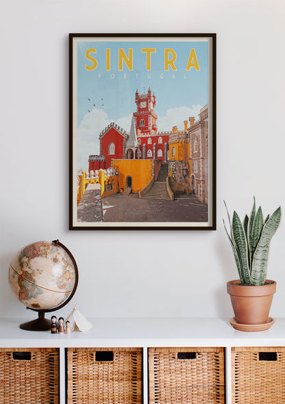 Sintra, Portugal - Vintage Travel Poster