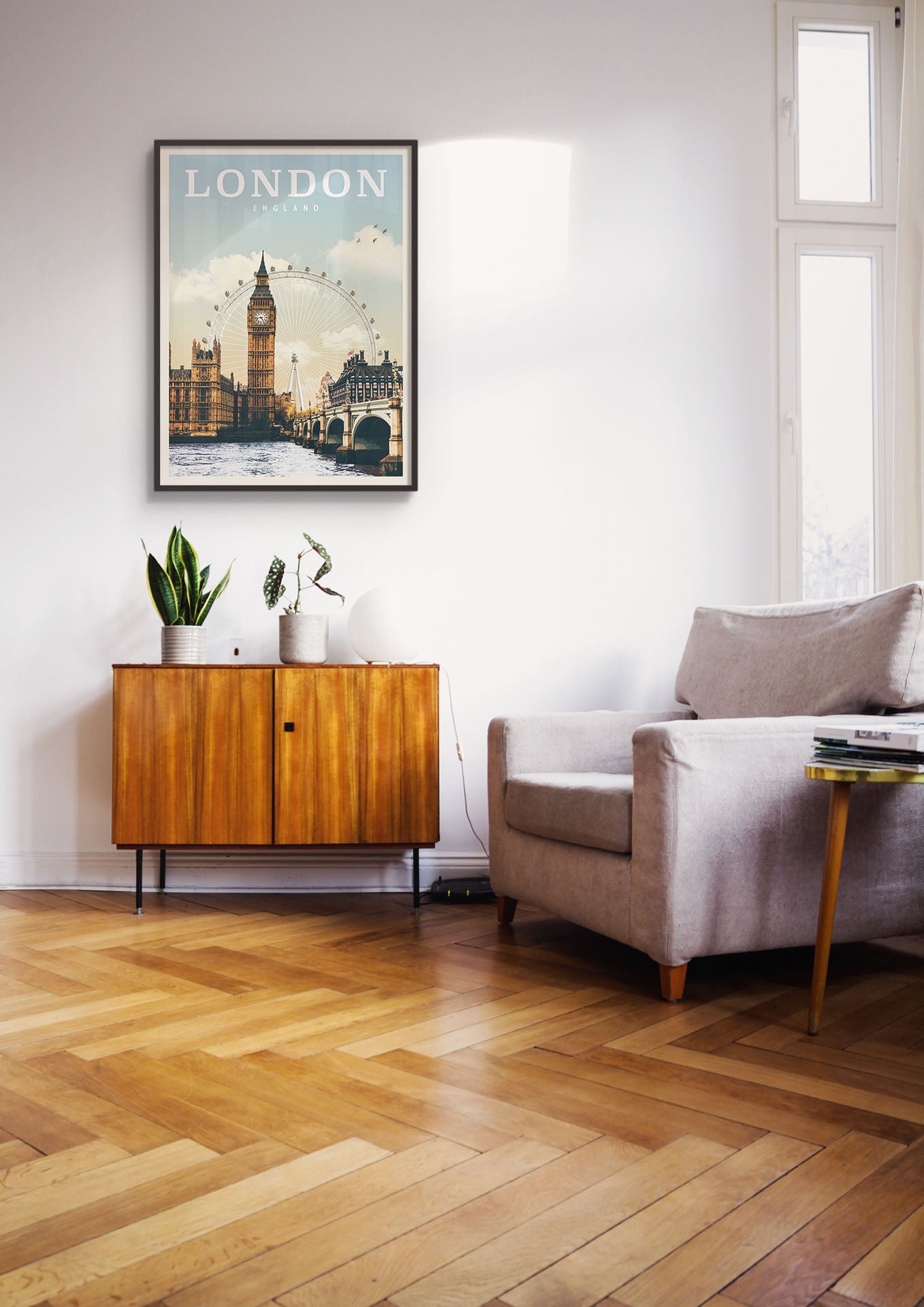 London, England - Vintage Travel Print - Vintaprints