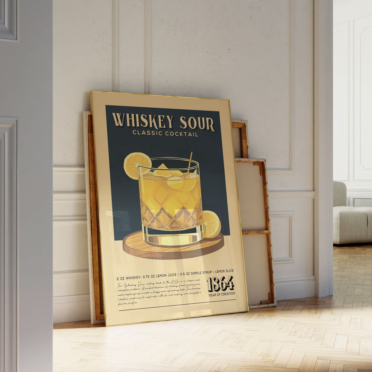 Whiskey Sour - Classic Cocktail Bar Art