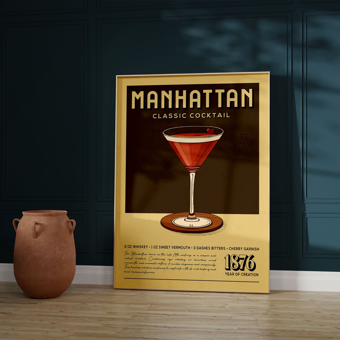 Manhattan - Classic Cocktail Bar Art