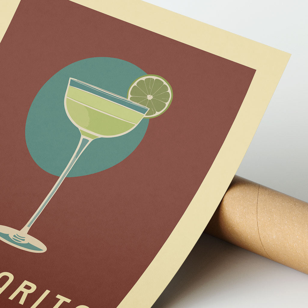 Margarita - Vintage Cocktail Bar Art