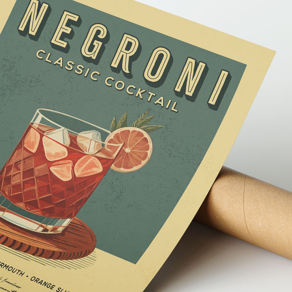 Negroni - Classic Cocktail Poster