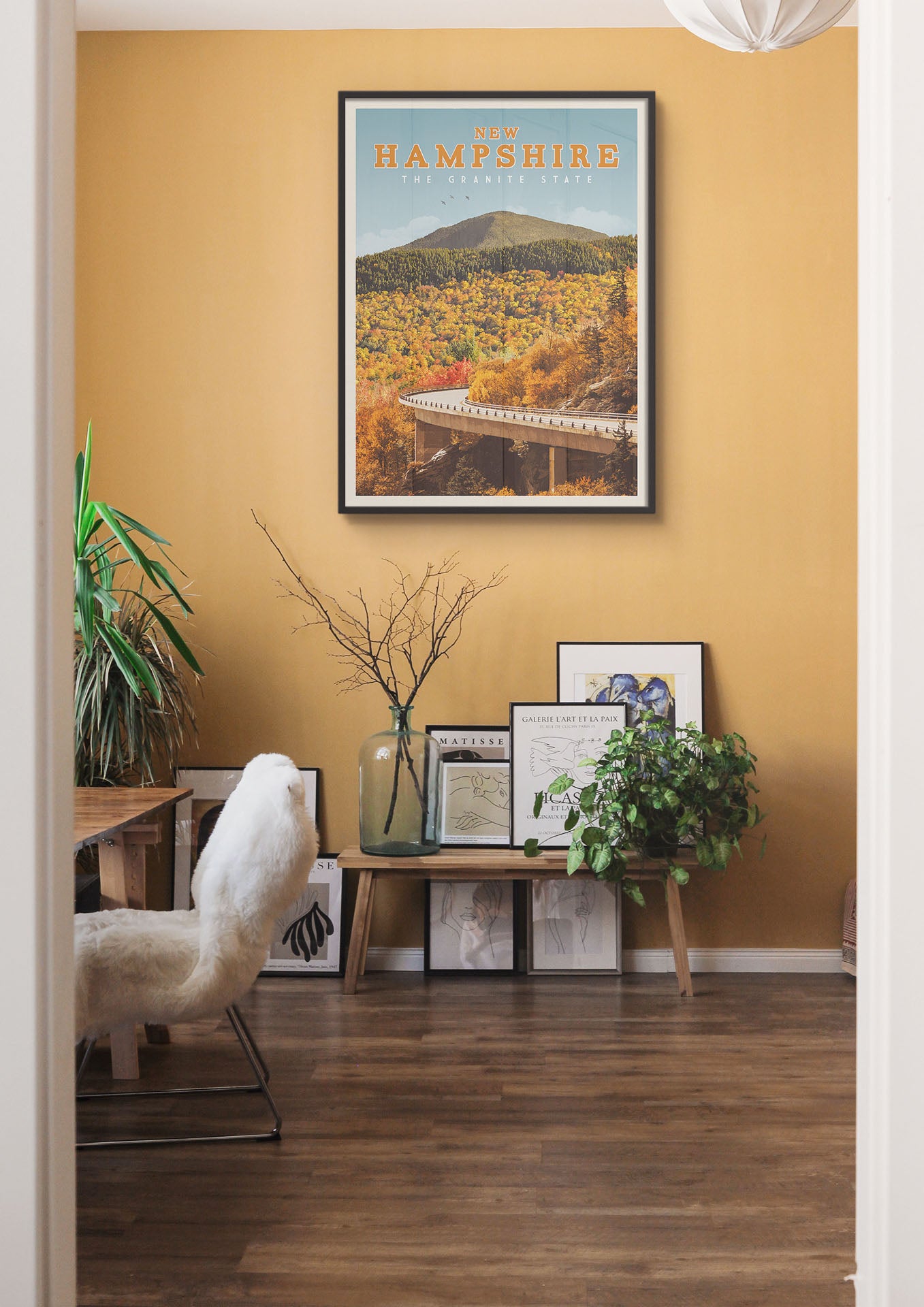 New Hampshire - Vintage Travel Print
