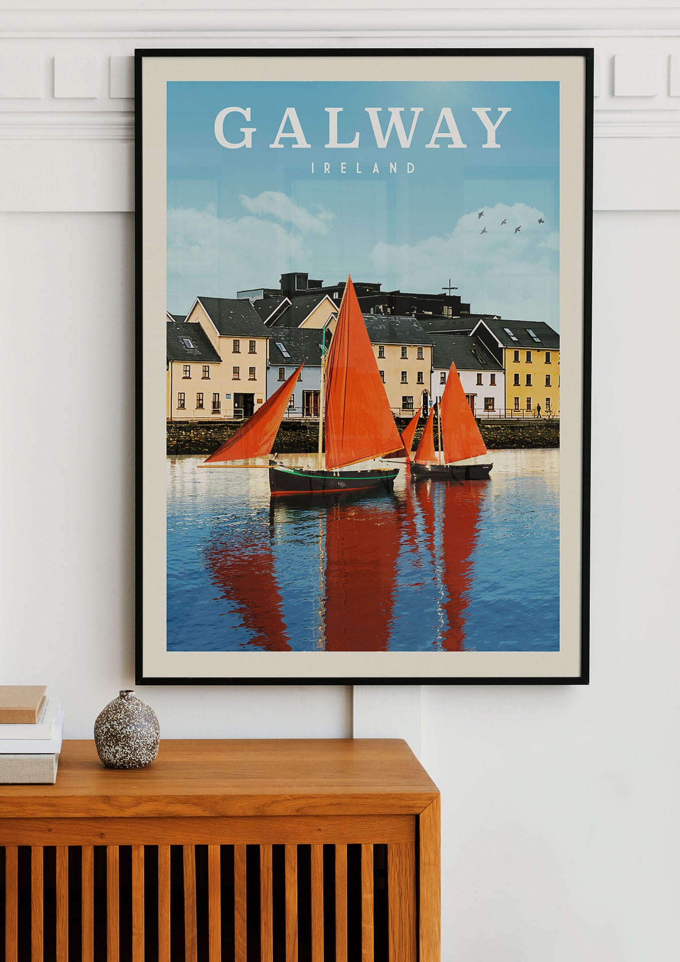 Galway, Ireland - Vintage Travel Print - Vintaprints