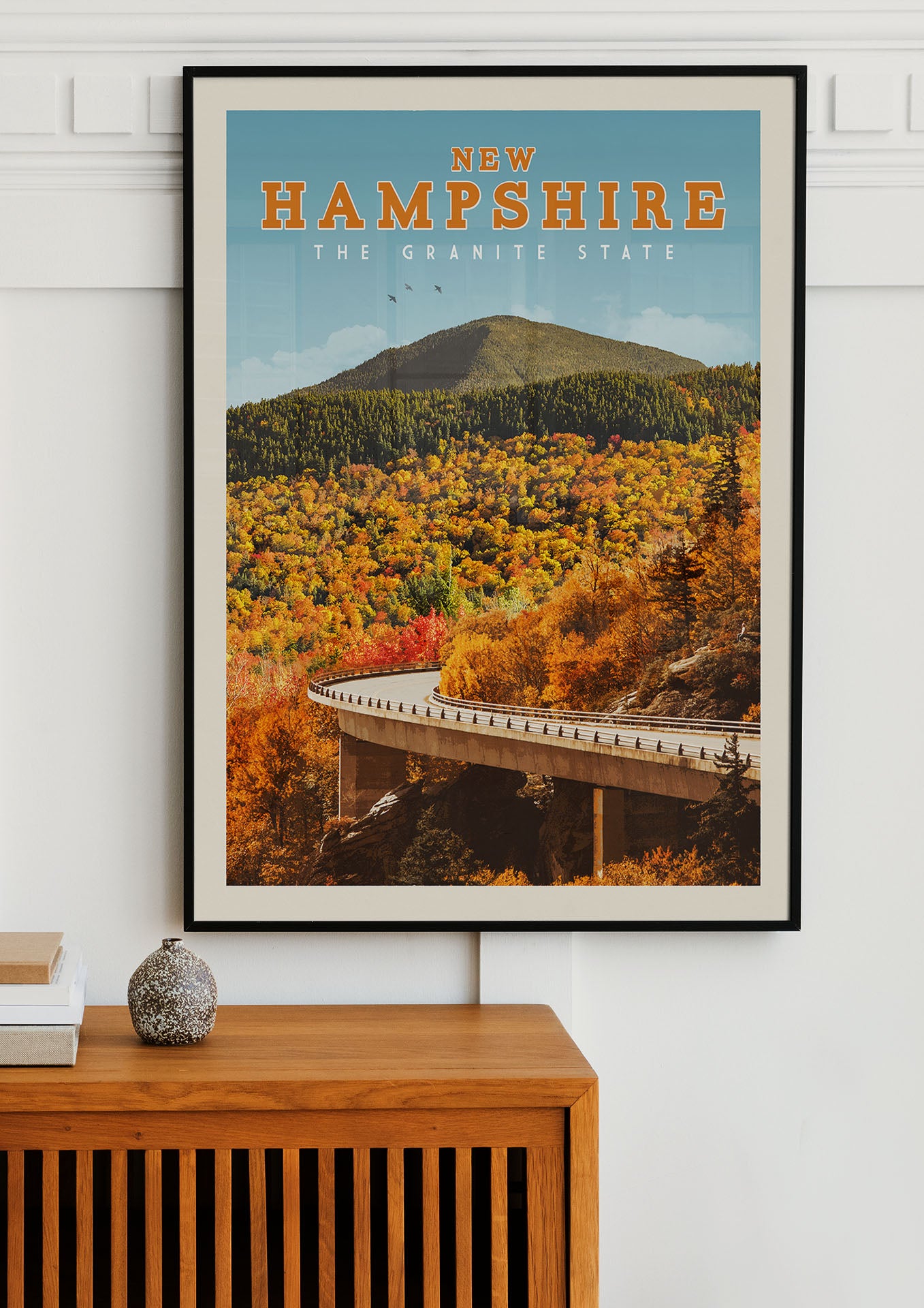 New Hampshire - Vintage Travel Print