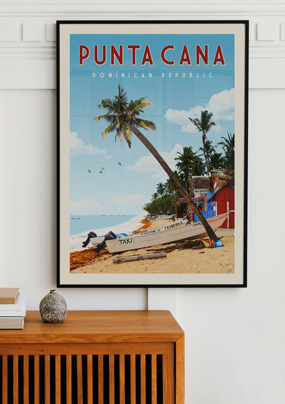 Punta Cana, Dominican Republic - Vintage Travel Print