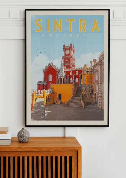 Sintra, Portugal - Vintage Travel Poster