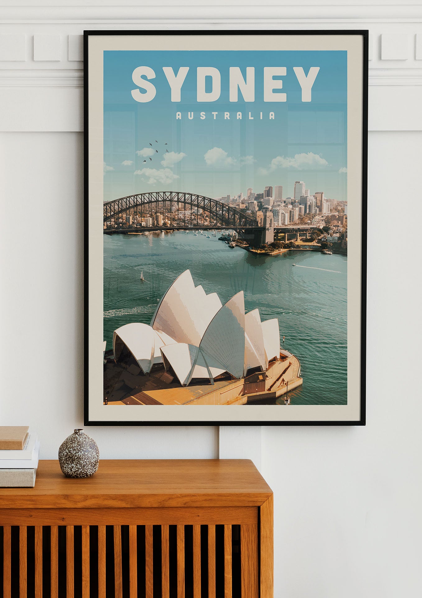 Sydney, Australia - Vintage Travel Print