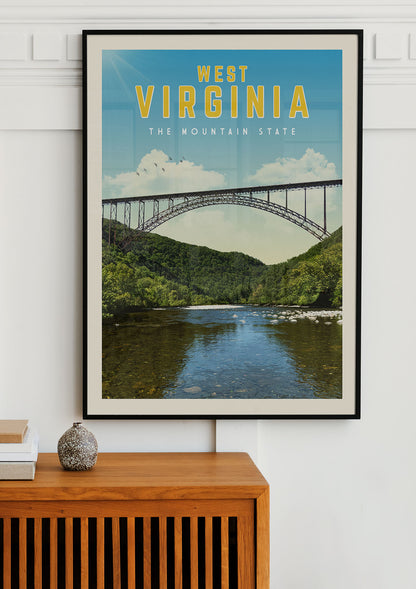 West Virginia - Vintage Travel Poster