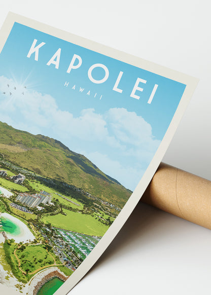 Kapolei, Hawaii - Vintage Travel Poster