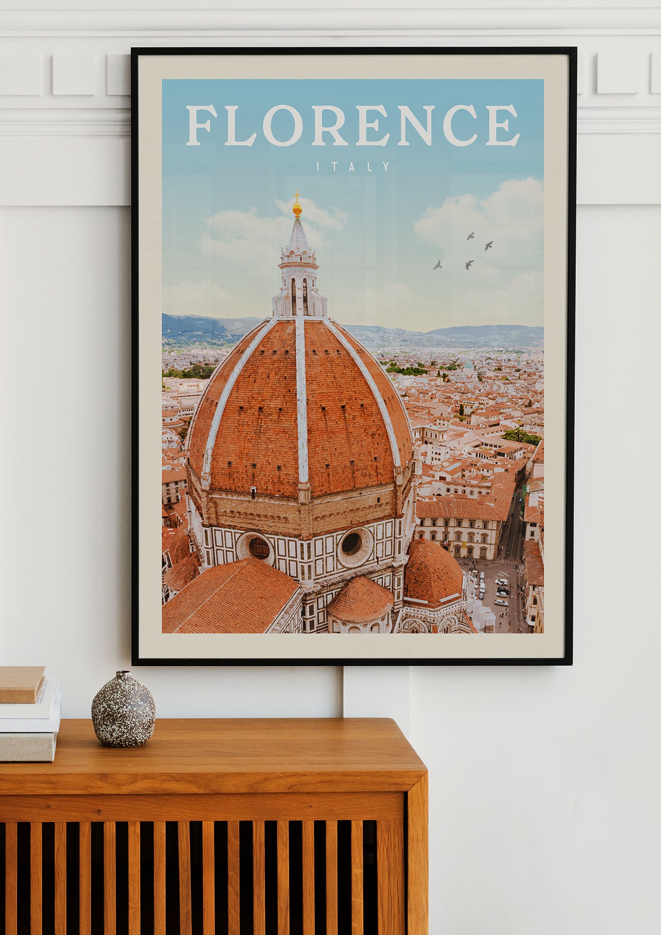 Florence, Italy - Vintage Travel Poster