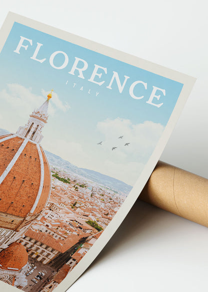 Florence, Italy - Vintage Travel Poster
