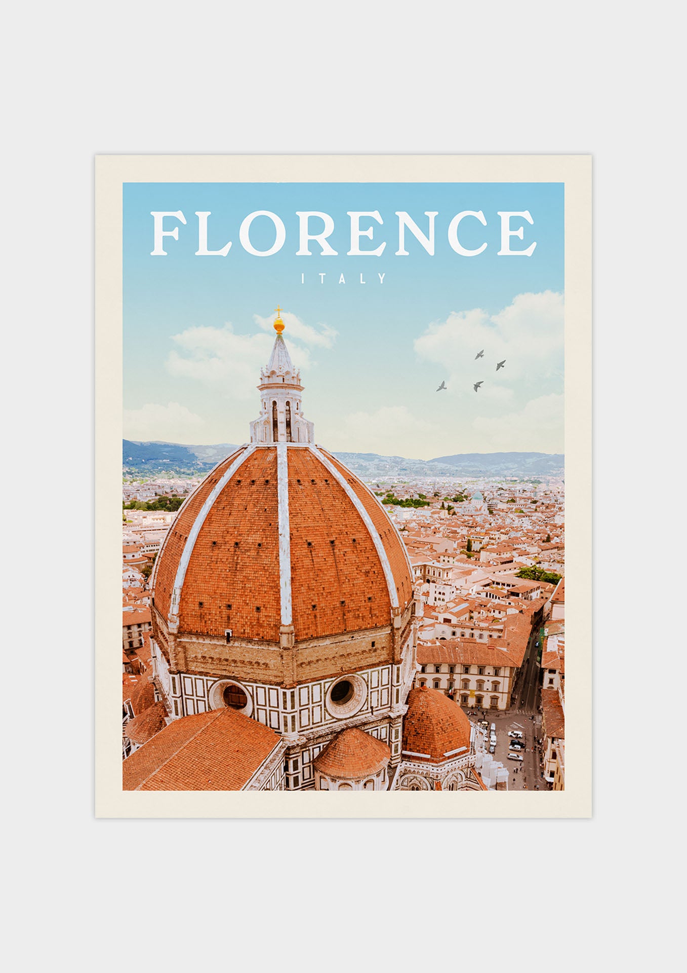 Florence, Italy - Vintage Travel Poster