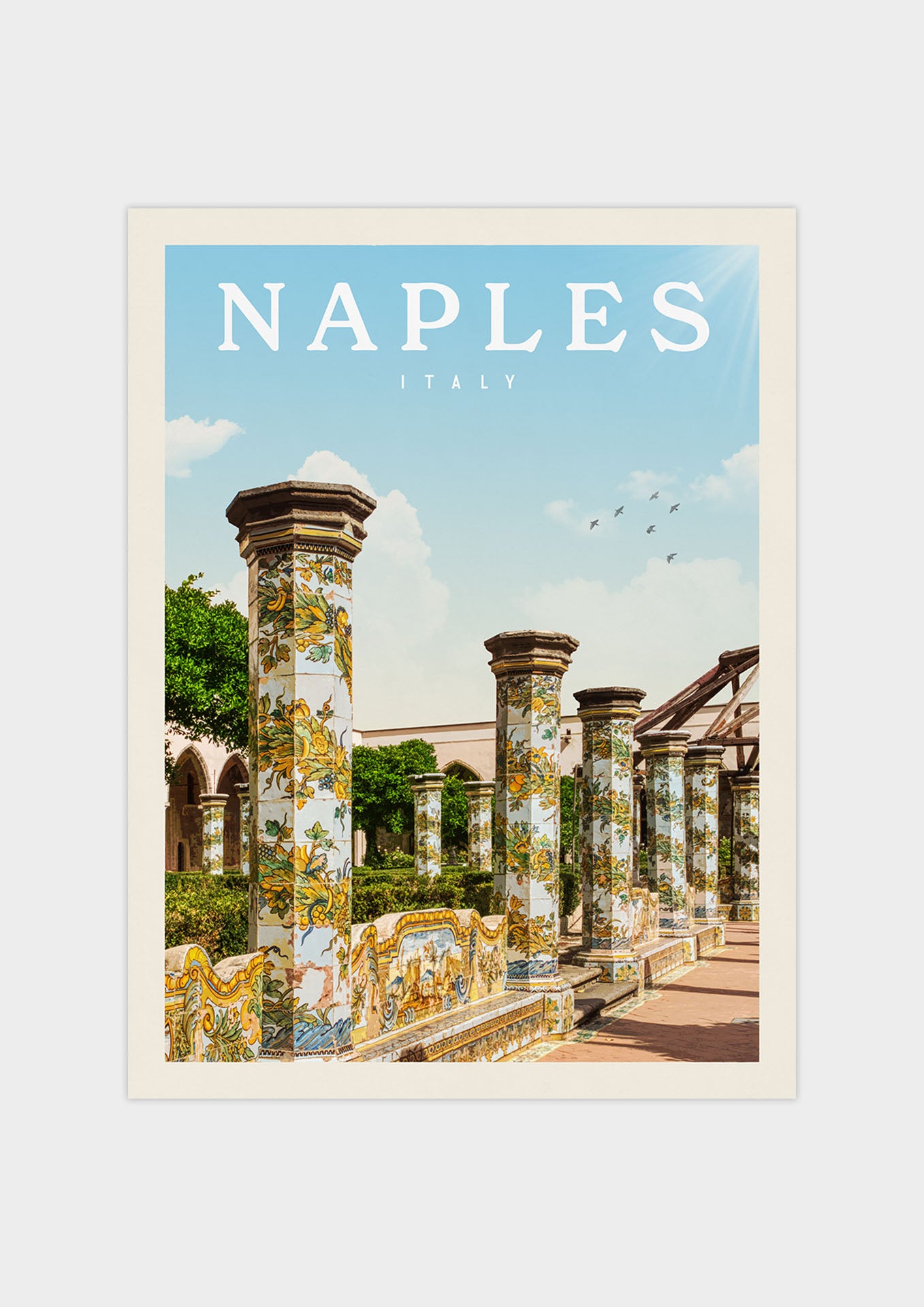 Naples, Italy print by Vintage Travel Collection