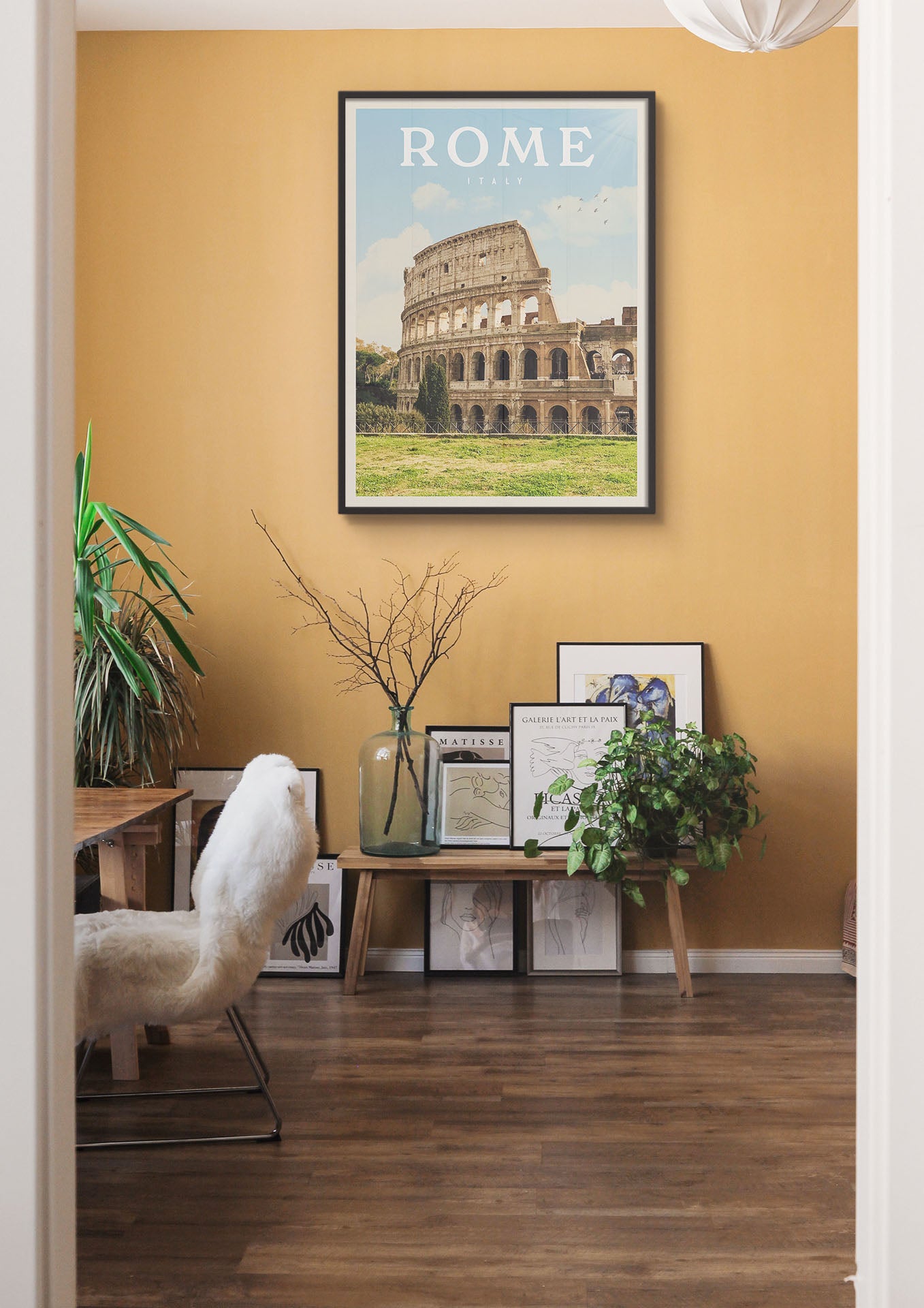 Rome, Italy - Vintage Travel Poster