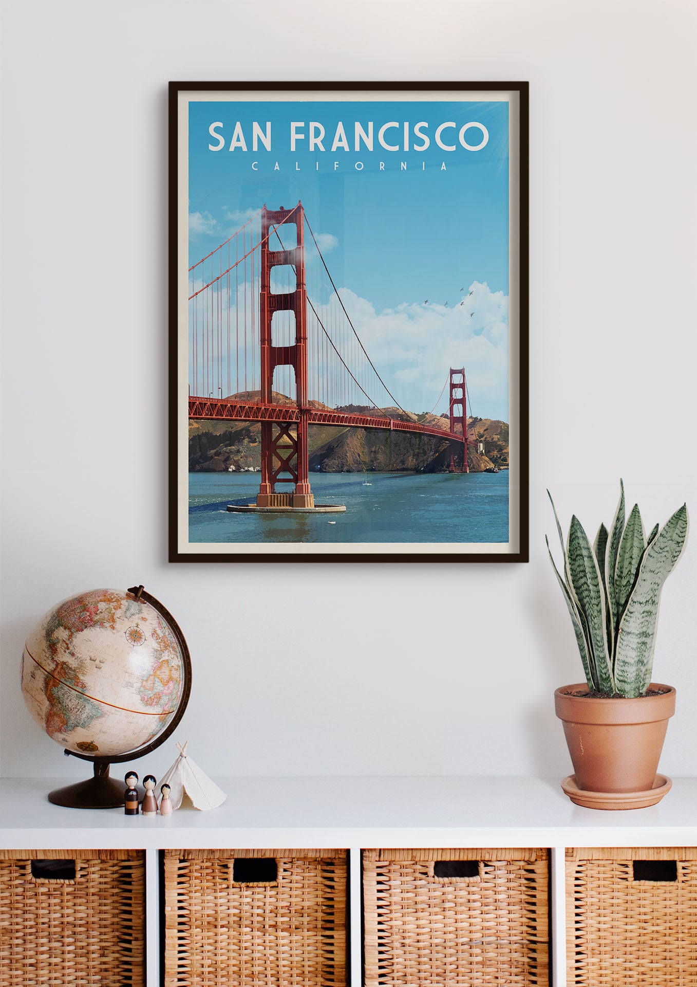San Francisco, California - Vintage Travel Poster