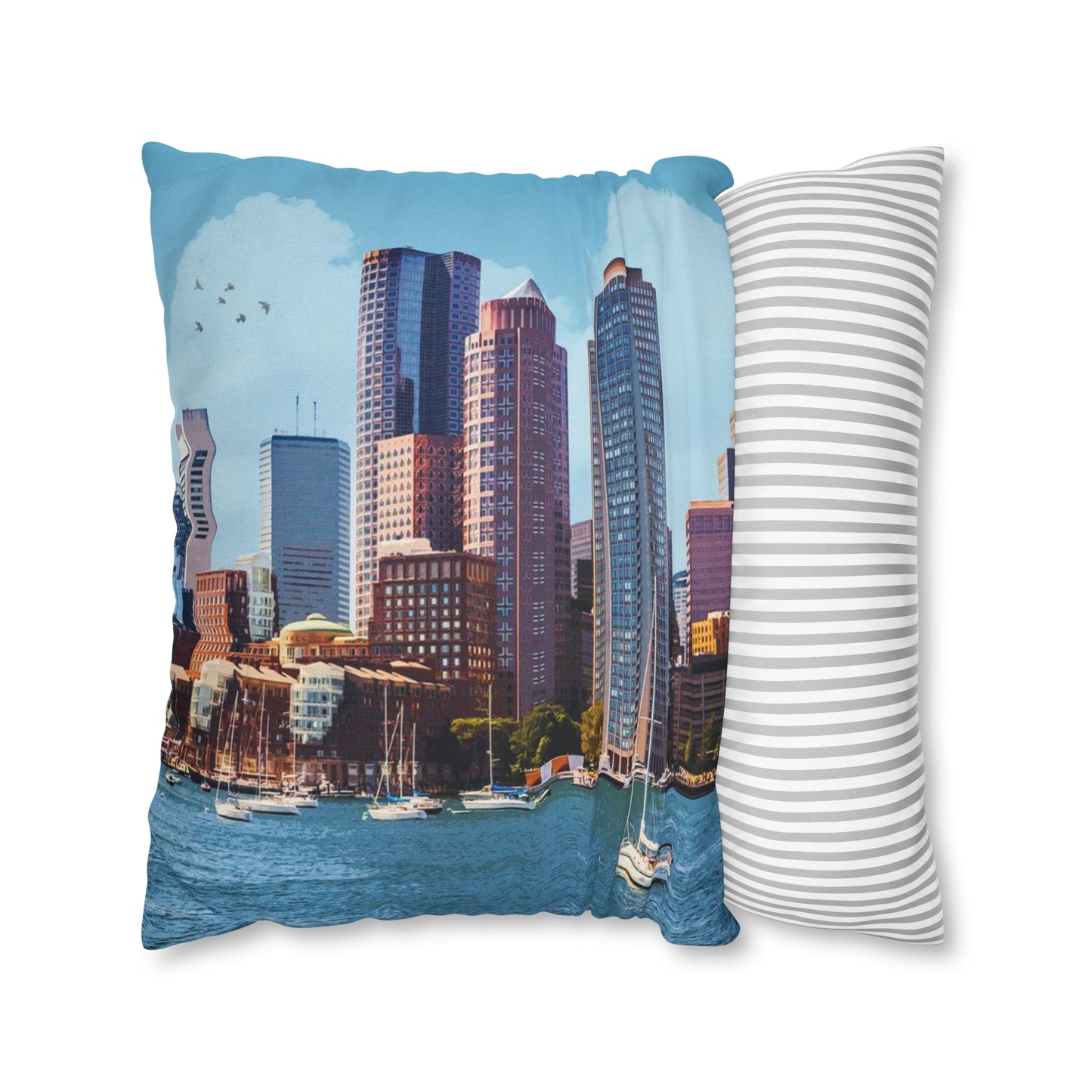 Boston Massachusetts Throw Pillow