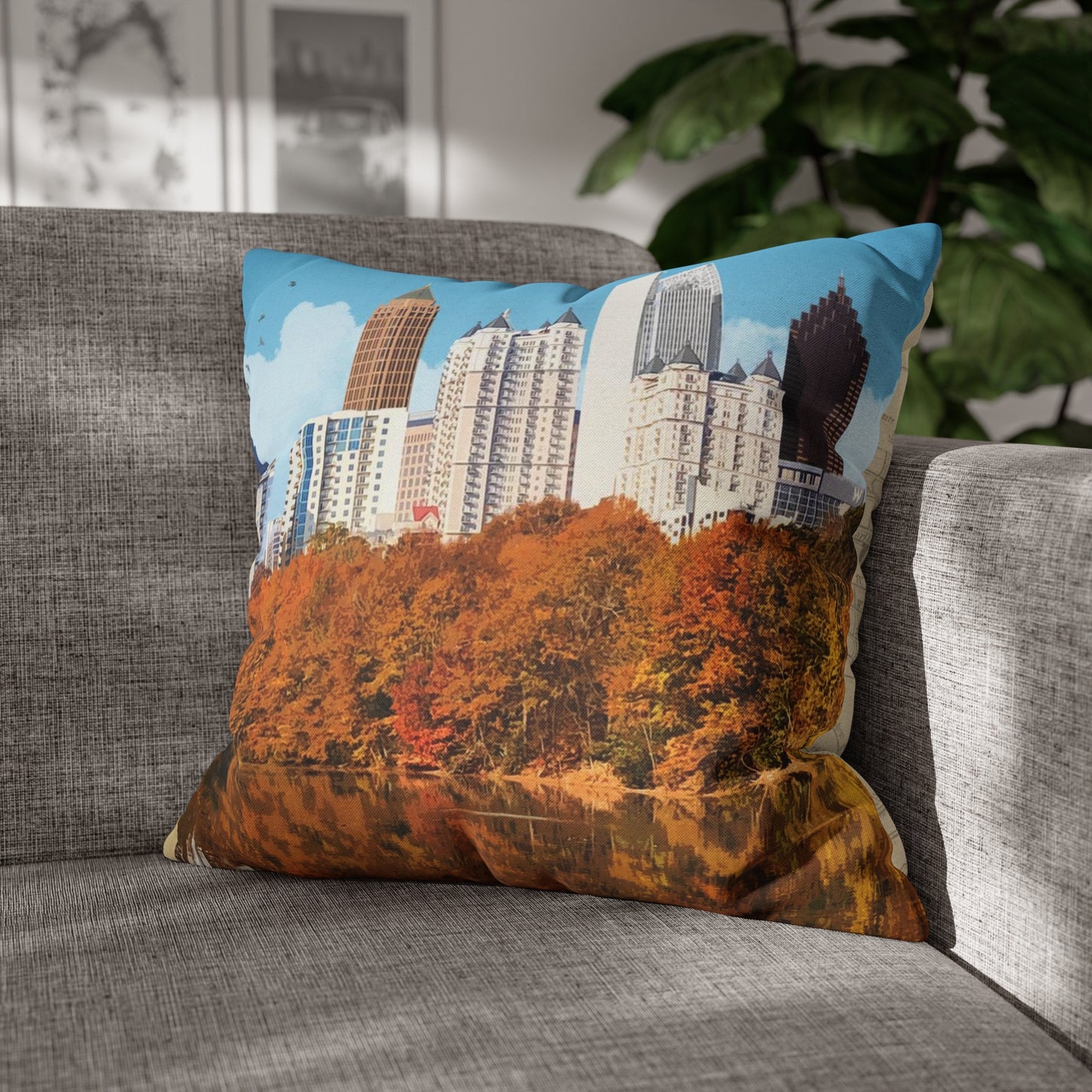 Atlanta Georgia Throw Pillow