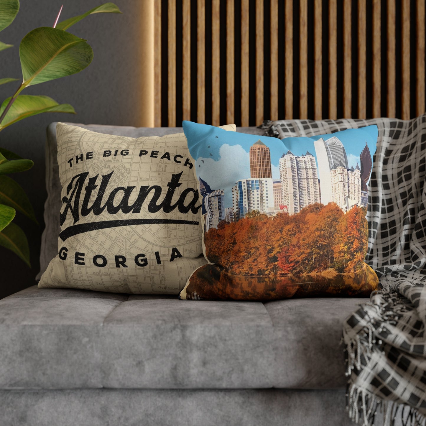 Atlanta Georgia Throw Pillow