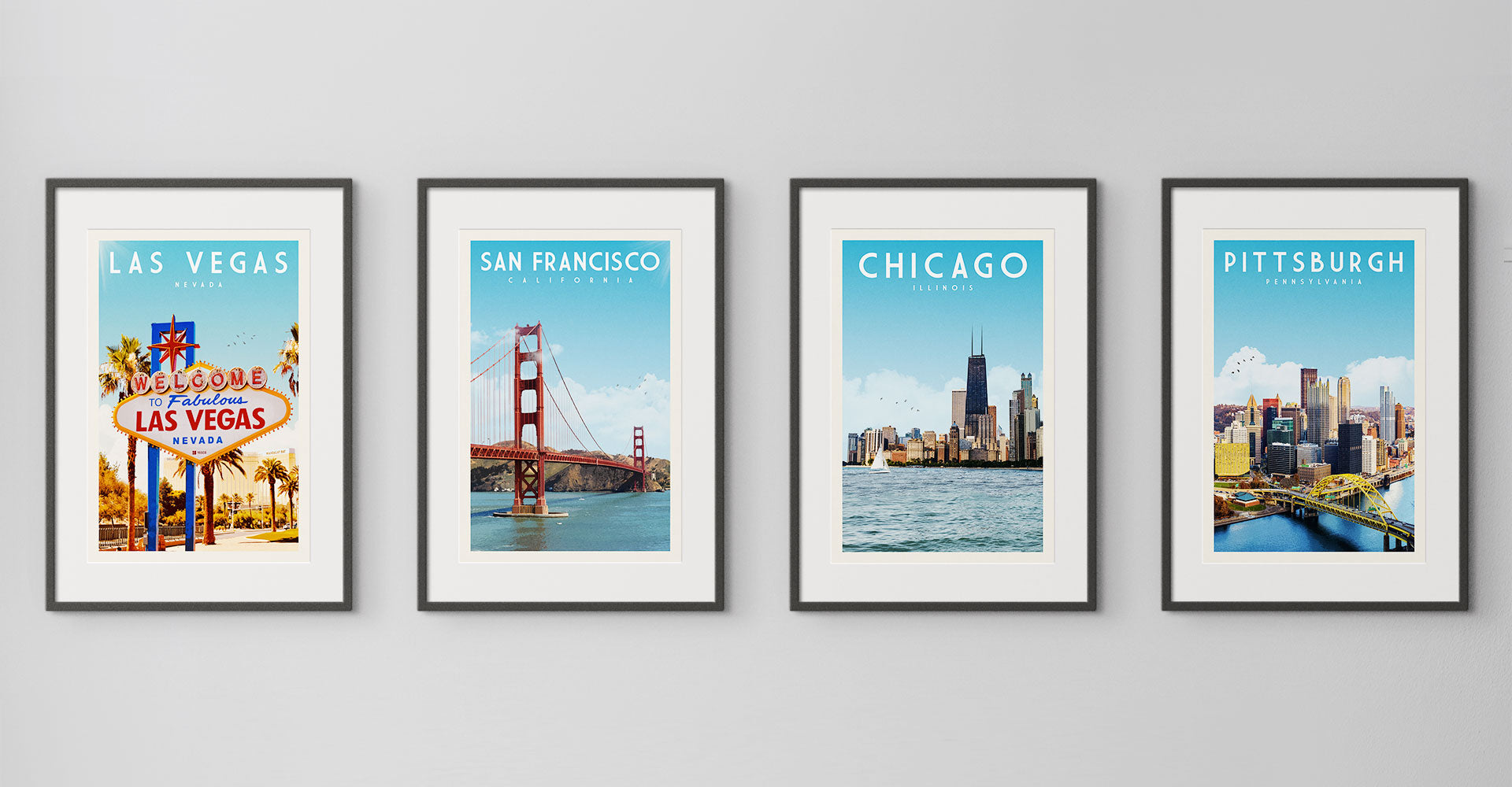 US Cities Vintage Travel Posters