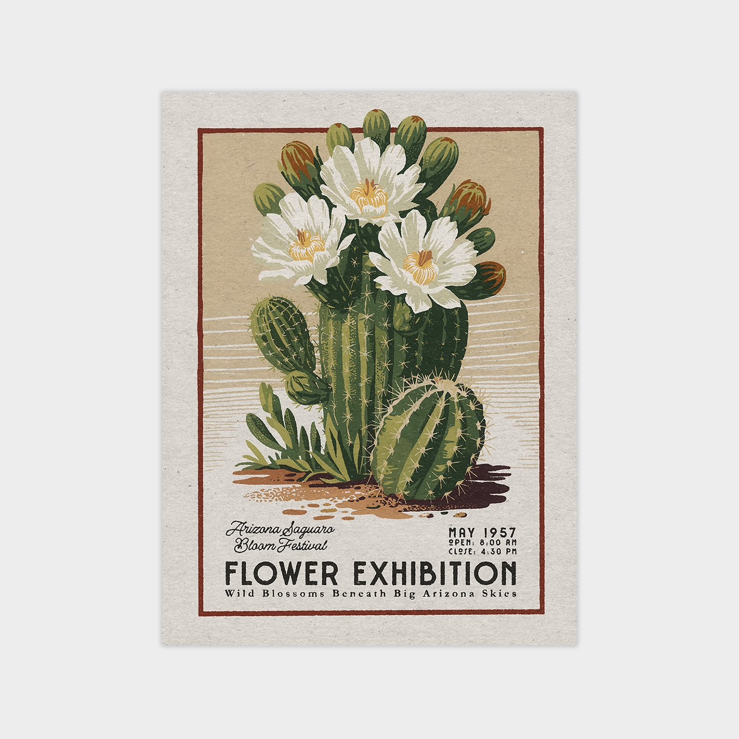 a picture of a cactus with flowers on it