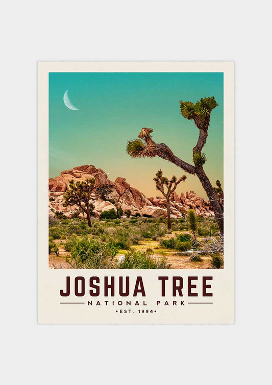 Joshua Tree Minimalist National Park Poster | Vintaprints