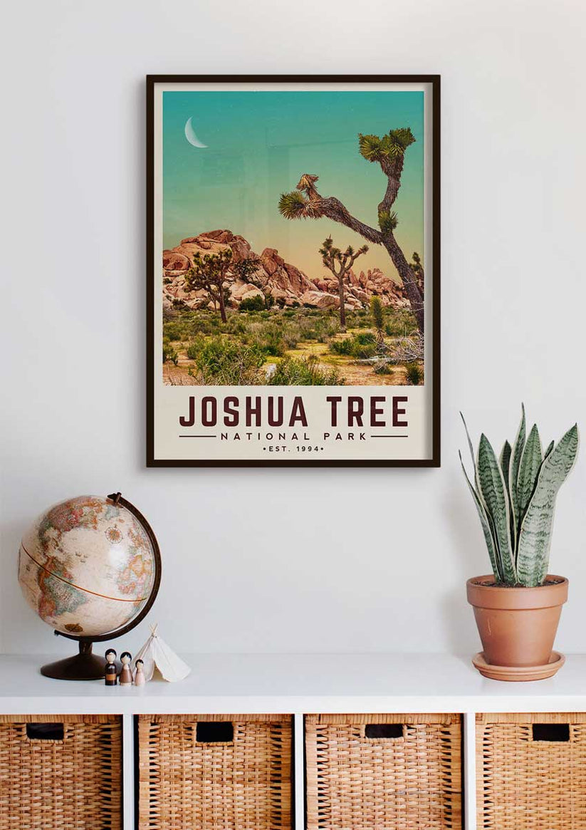 Joshua Tree Minimalist National Park Poster | Vintaprints