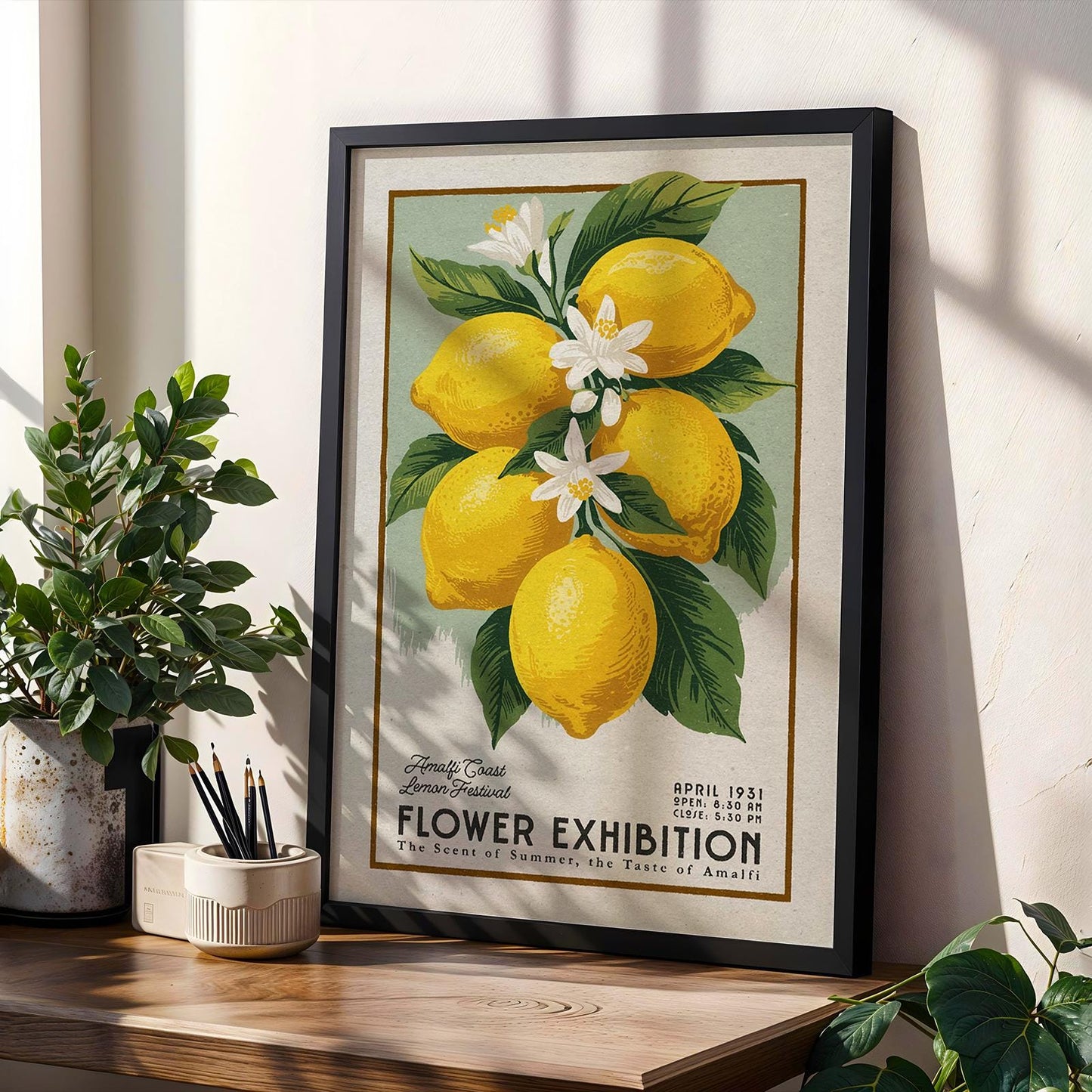 a picture of a bunch of lemons on a shelf