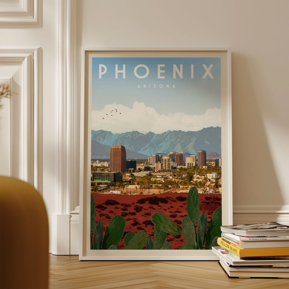 Phoenix, Arizona Vintage Wall Art Travel Poster | Vintaprints