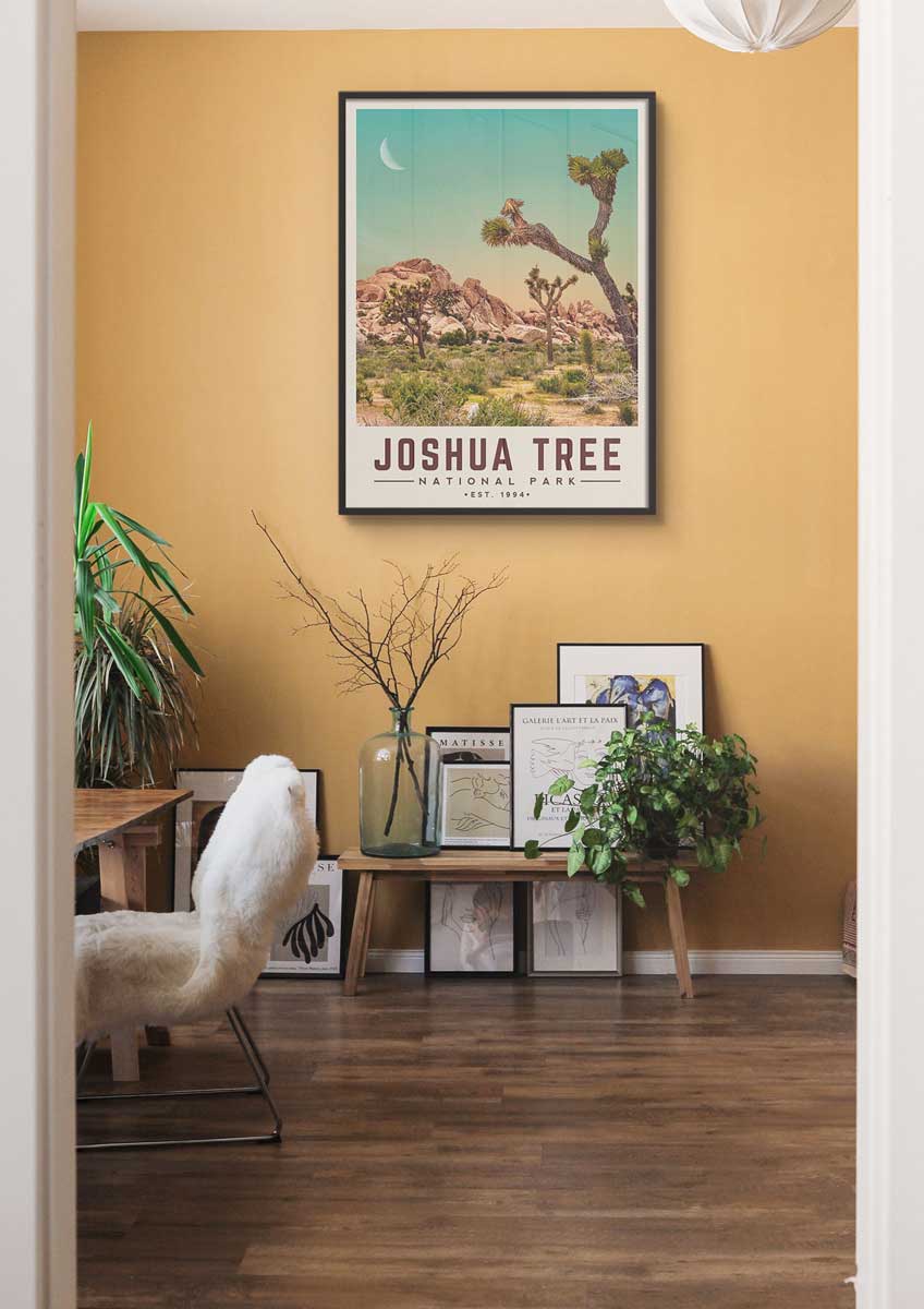 Joshua Tree Minimalist National Park Poster