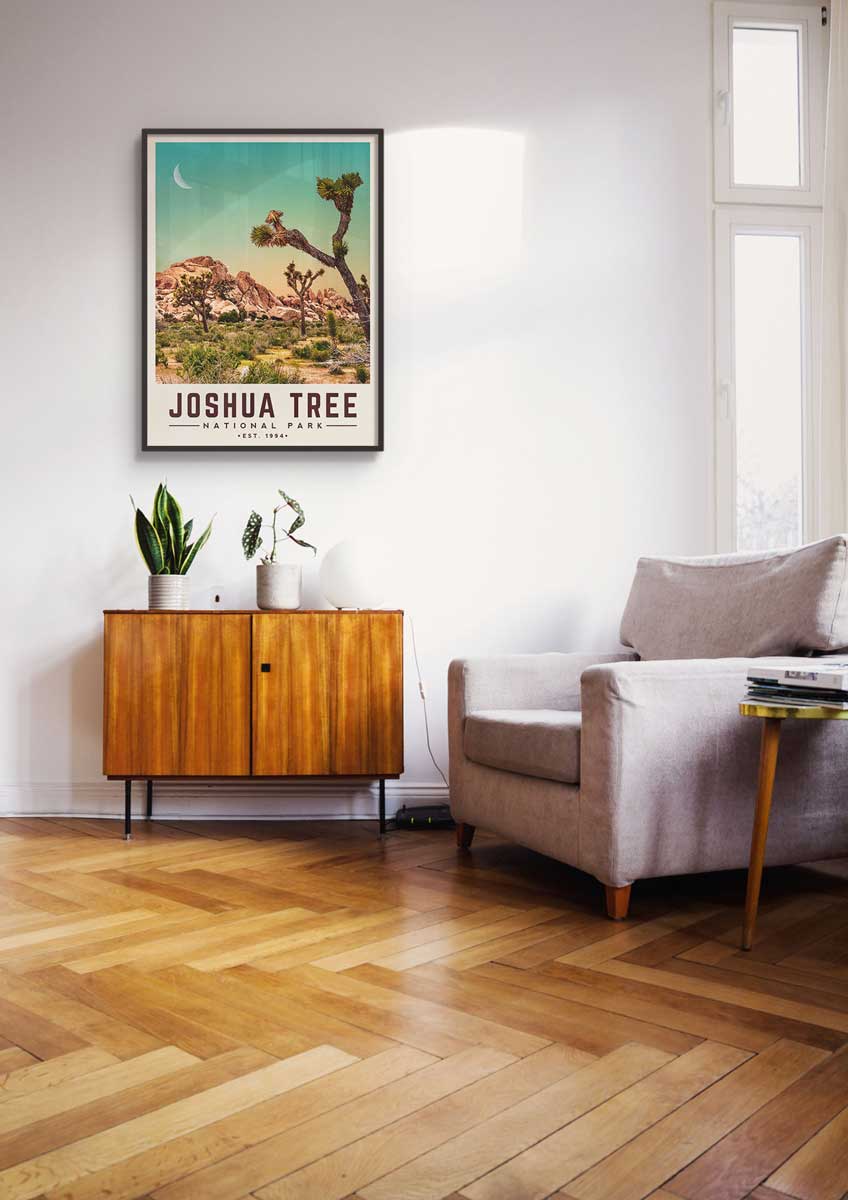 Joshua Tree Minimalist National Park Poster