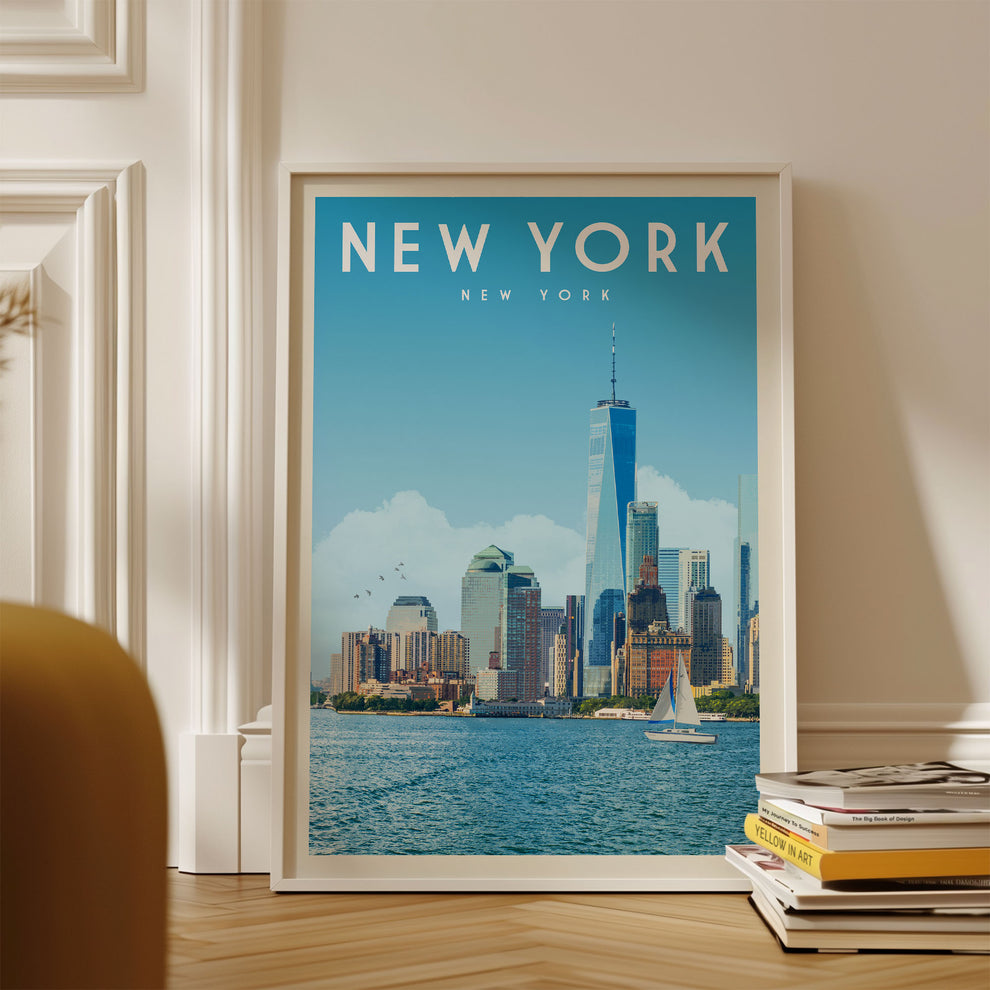 New York, New York Vintage Wall Art Travel Poster | Vintaprints