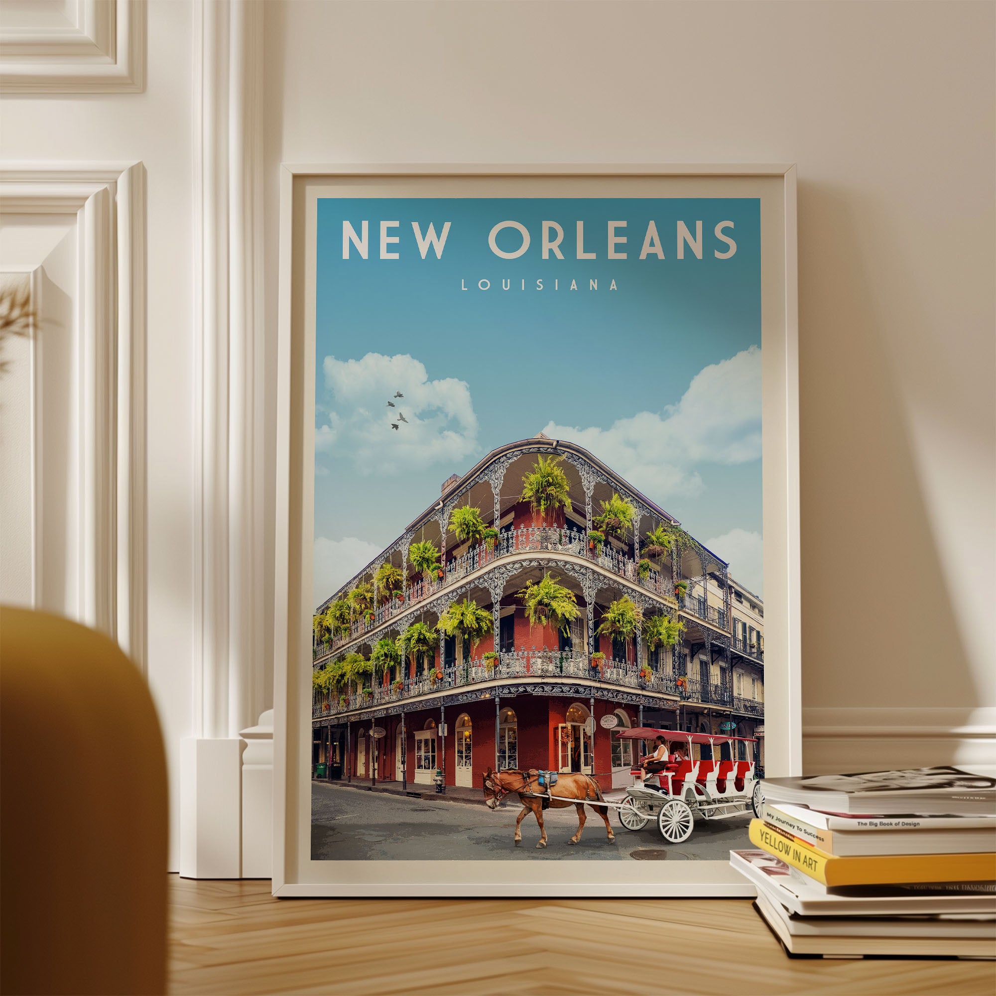 New Orleans, Louisiana Vintage Wall Art Travel Poster | Vintaprints
