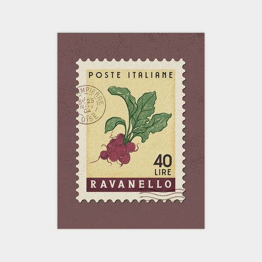a stamp with a picture of a plant on it