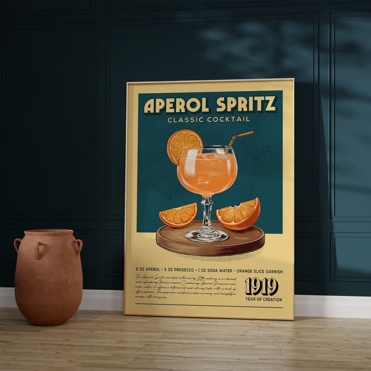 Aperol Spritz - Classic Cocktail Poster