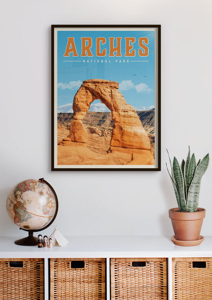 Arches Vintage National Park Poster