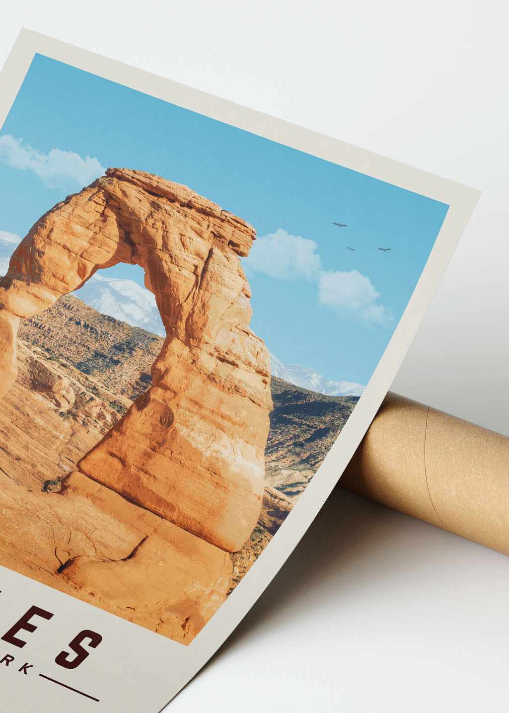 Arches Minimalist National Park Poster