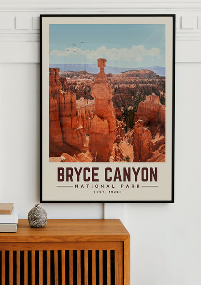 Bryce Canyon Minimalist National Park Poster