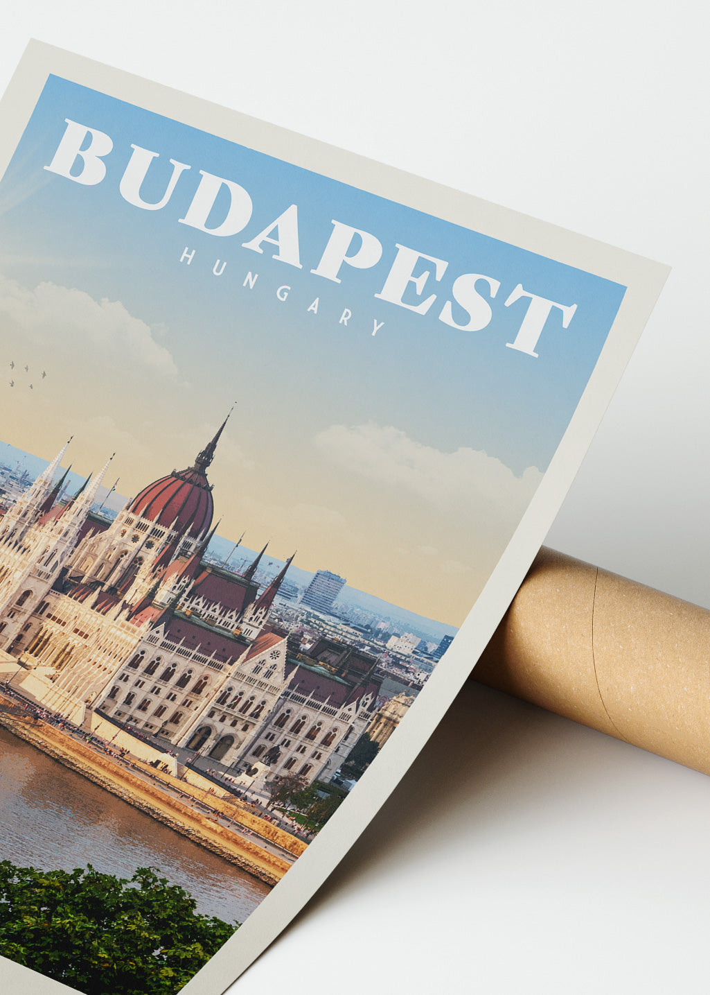 Budapest, Hungary - Vintage Travel Poster