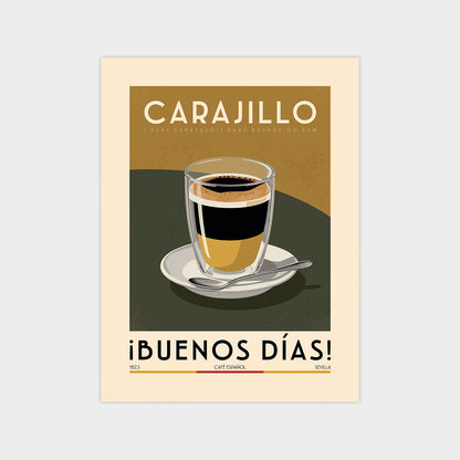 Carajillo - Vintage Coffee Poster