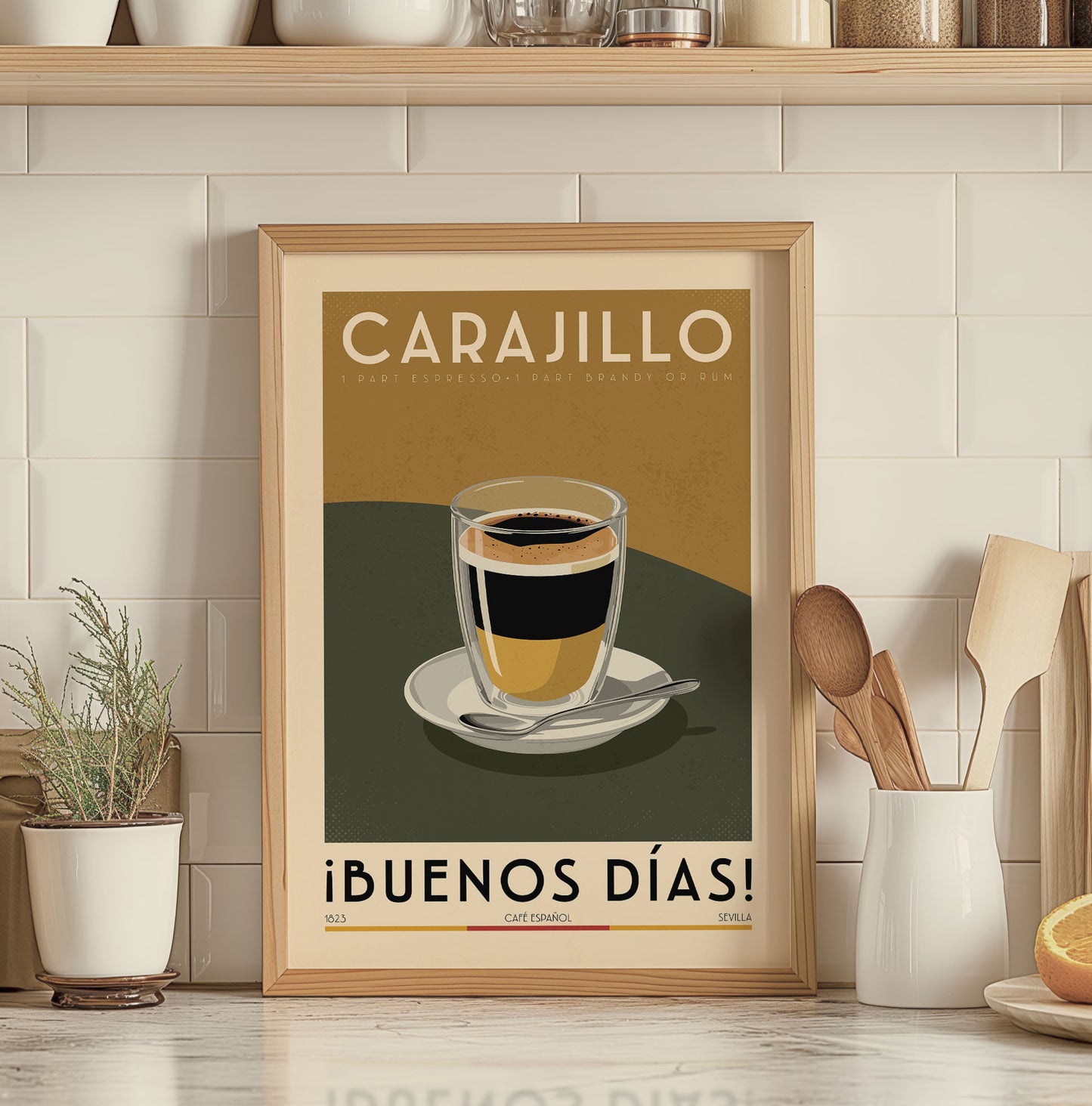 Carajillo - Vintage Coffee Poster