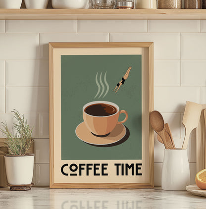 Coffee Time - Vintage Coffee Poster