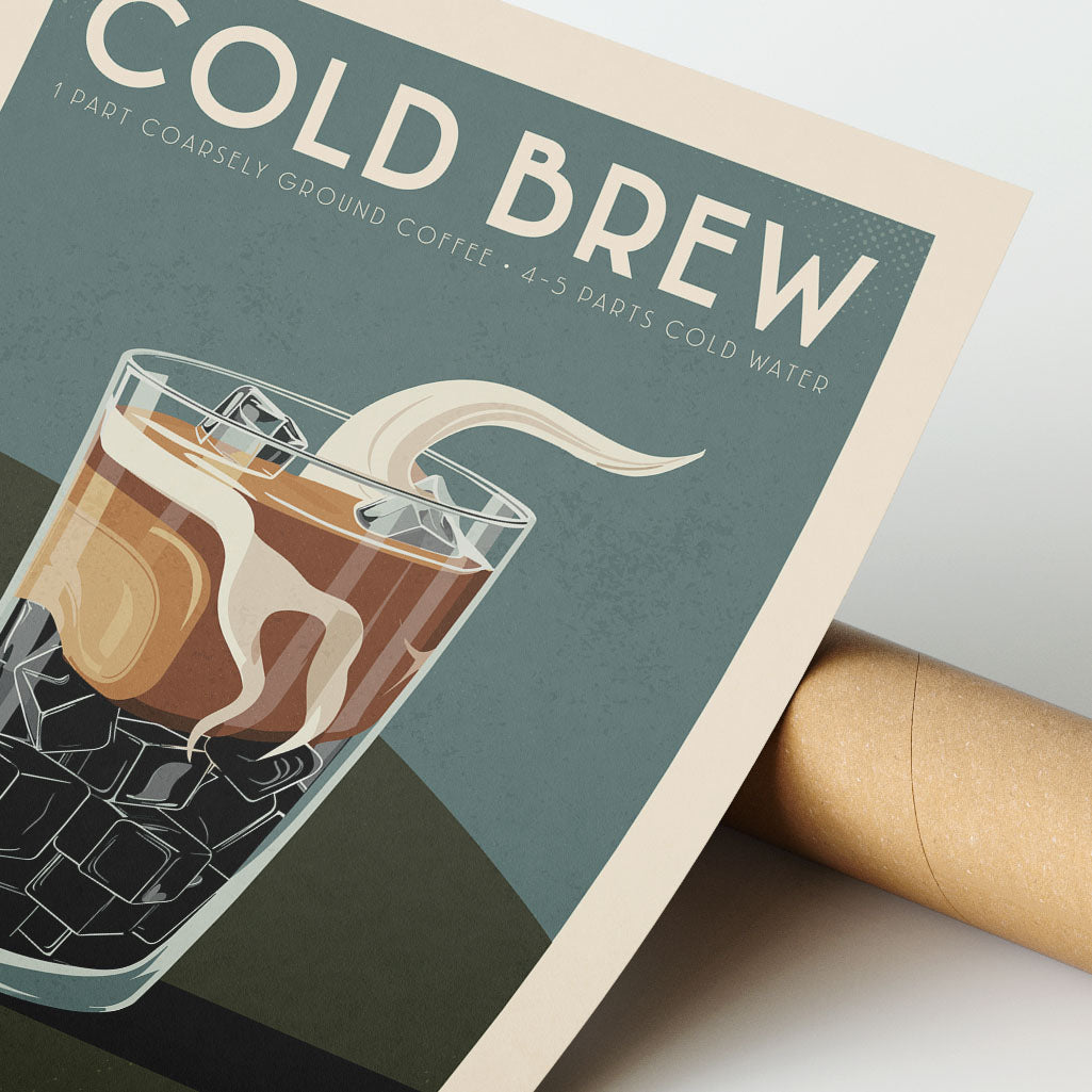 Cold Brew - Vintage Coffee Poster