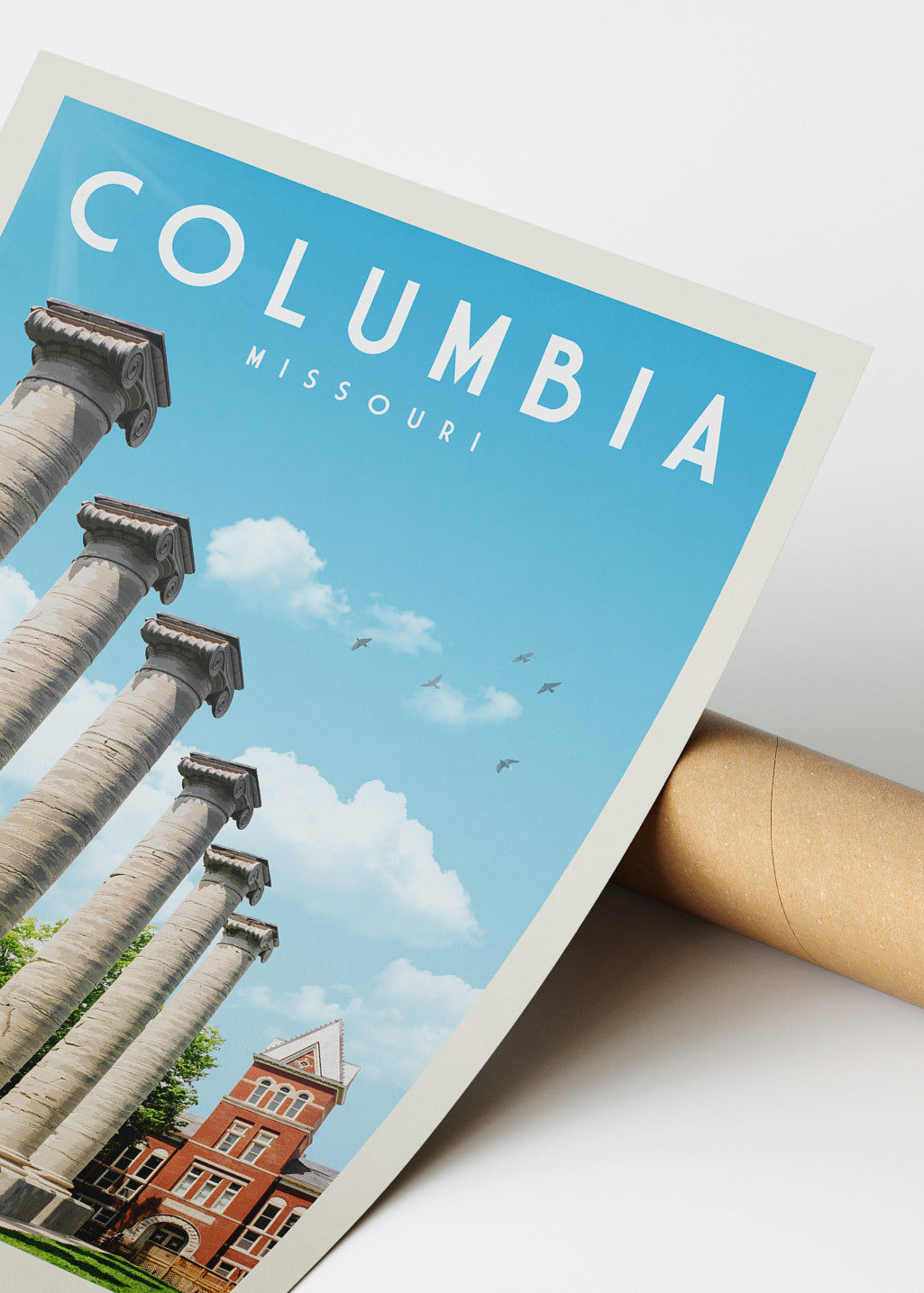 Columbia, Missouri - Vintage Travel Poster