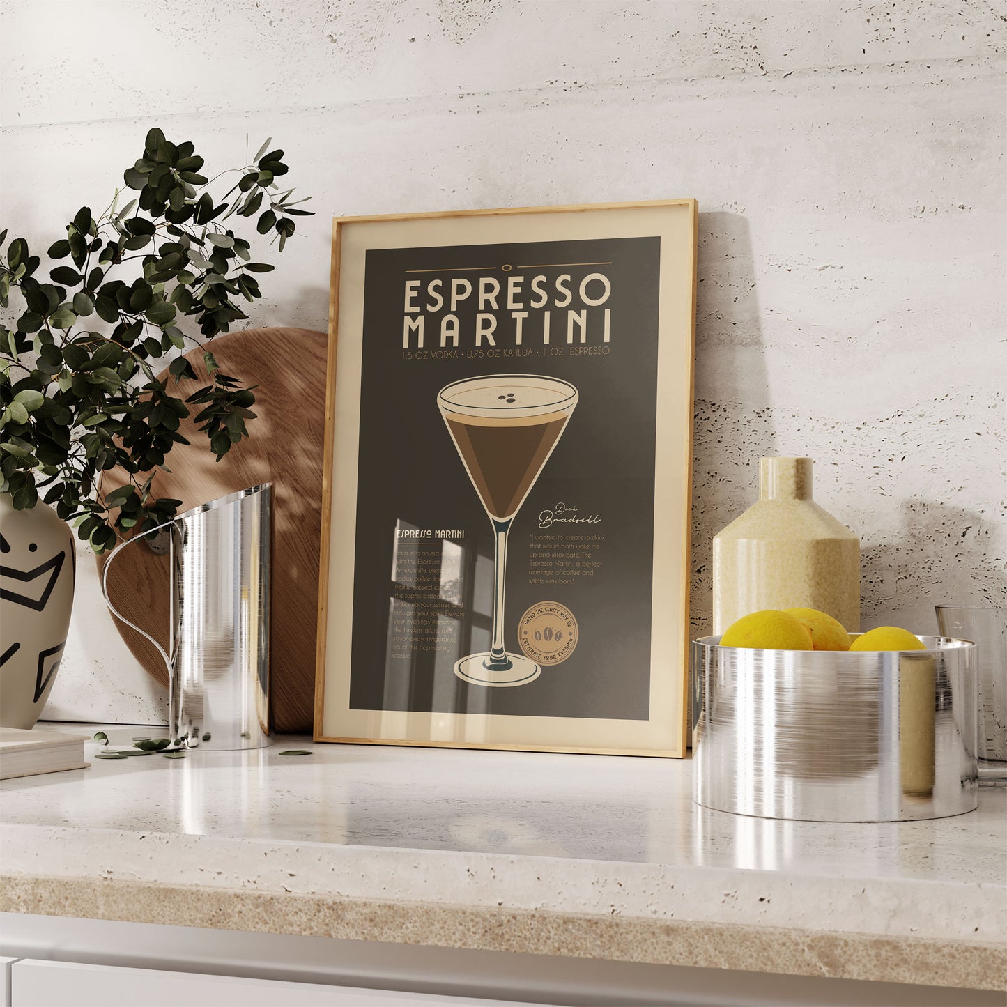 Espresso Martini - Vintage Cocktail Poster