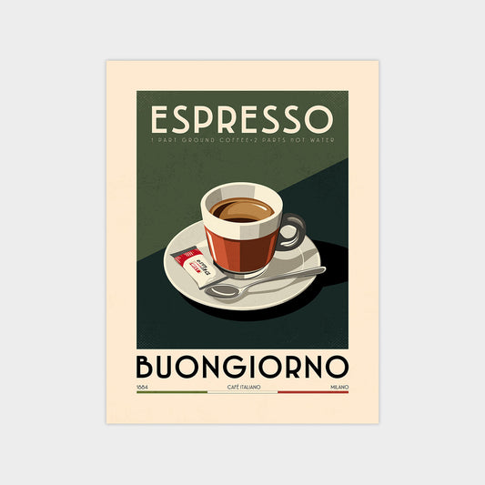 Espresso - Vintage Coffee Poster