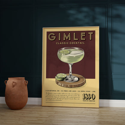 Gimlet - Classic Cocktail Poster