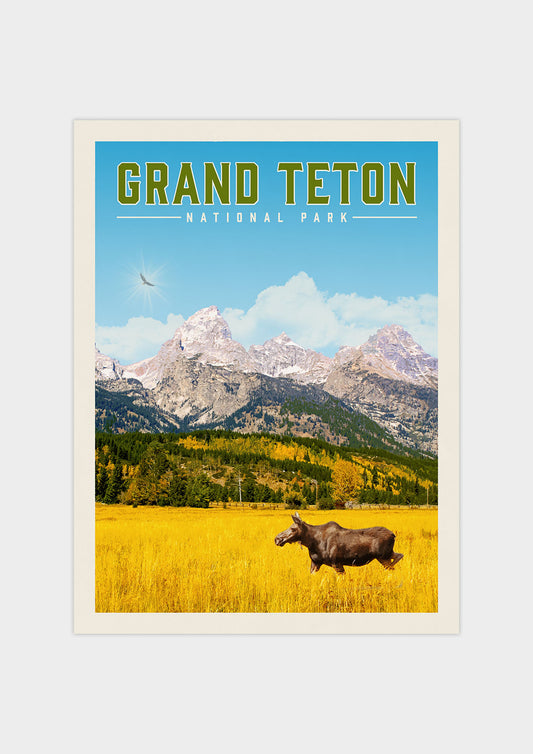 Grand Teton Vintage National Park Poster | Vintaprints