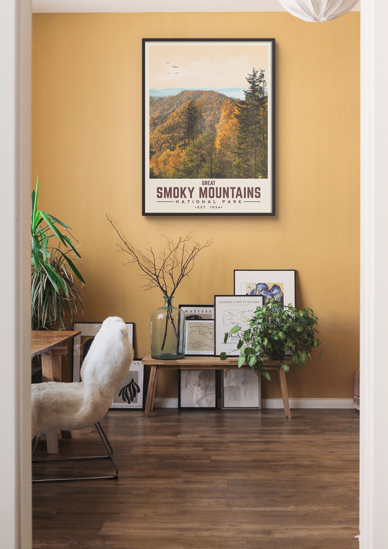Great Smoky Mountains Minimalist National Park Poster