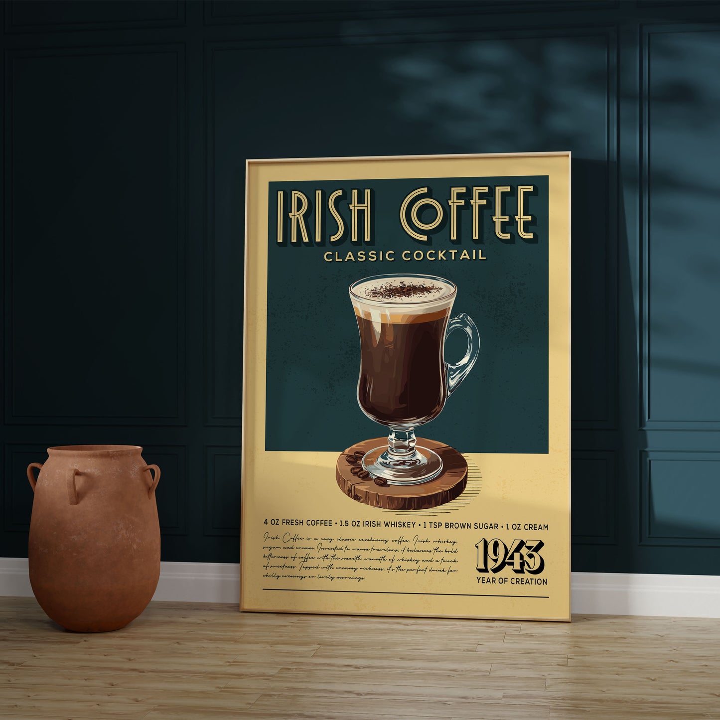 Irish Coffee - Classic Cocktail Poster